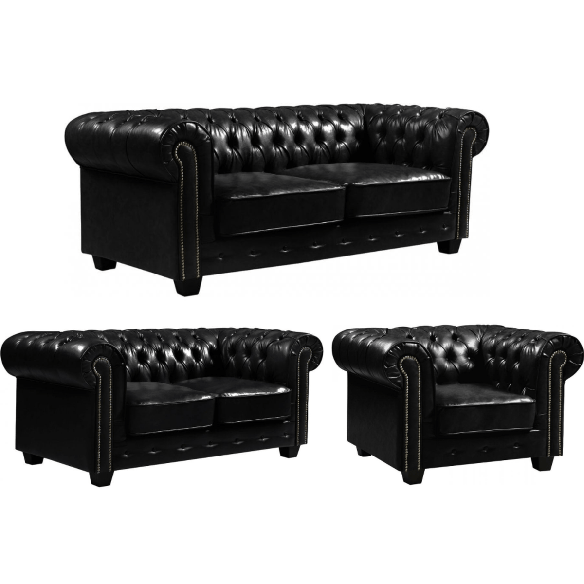 black-antique-leather-chesterfield-3-2-1-seater-sofa-set