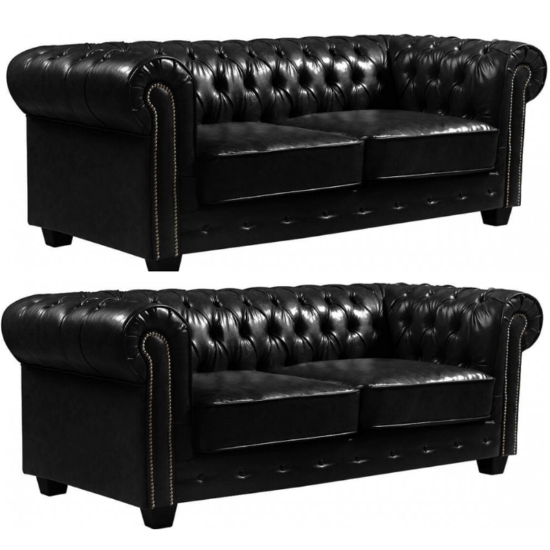 black-antique-leather-chesterfield-3-3-seater-sofa-set