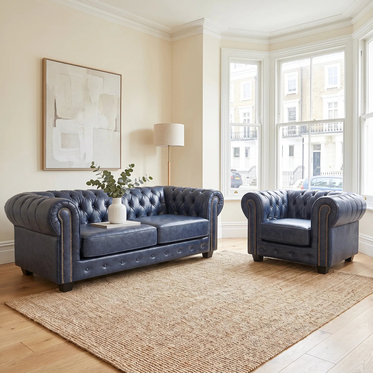 chesterfield-blue-leather-antique-3-1-seater-sofa-set