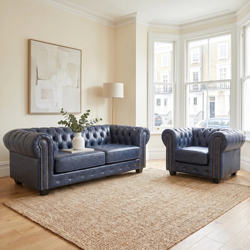 chesterfield-blue-leather-antique-3-1-seater-sofa-set