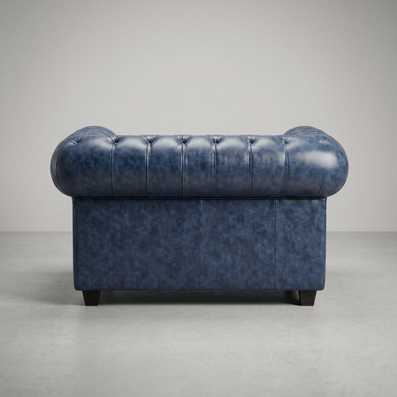 chesterfield-antique-blue-leather-armchair