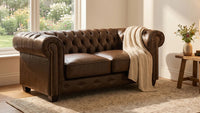 chesterfield-brown-leather-antique-2-seater-sofa