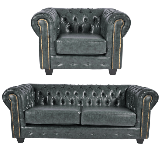 green-antique-leather-chesterfield-3-1-seater-sofa-set
