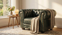 luxury-green-leather-chesterfield-armchair