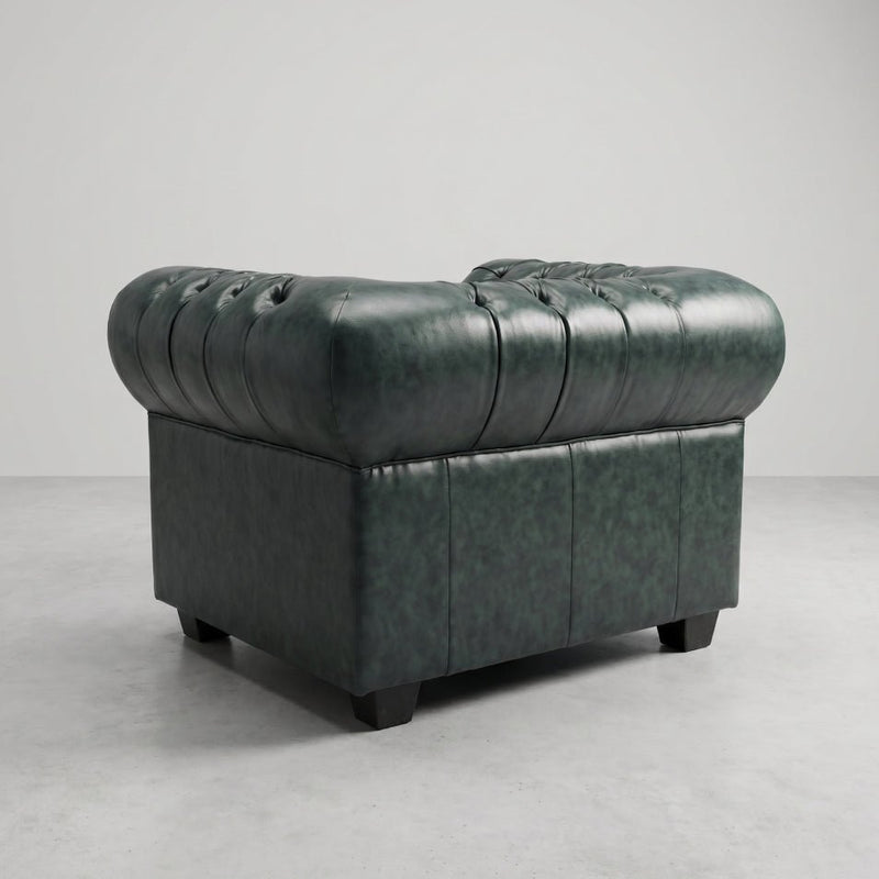 buttoned-green-leather-chesterfield-armchair