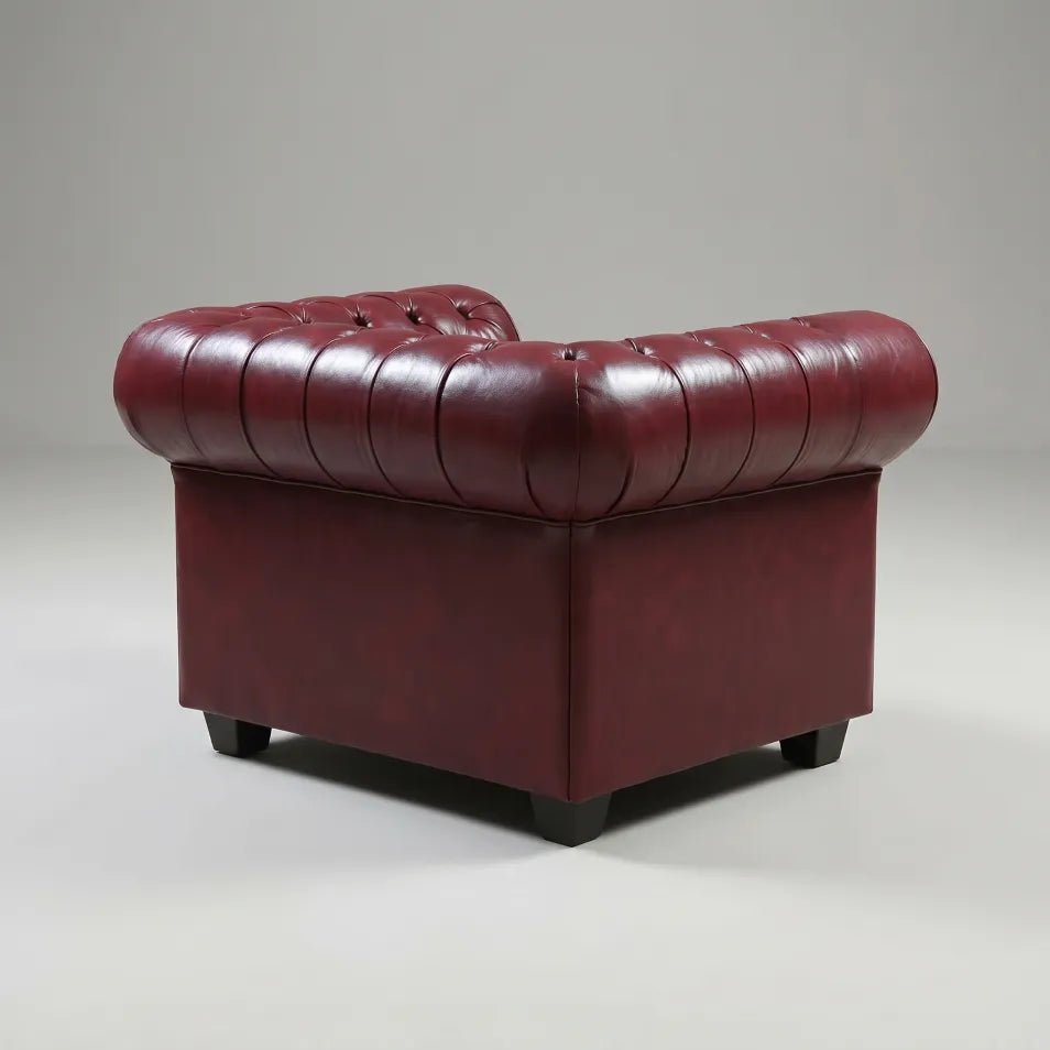 red-leather-antique-chesterfield-armchair