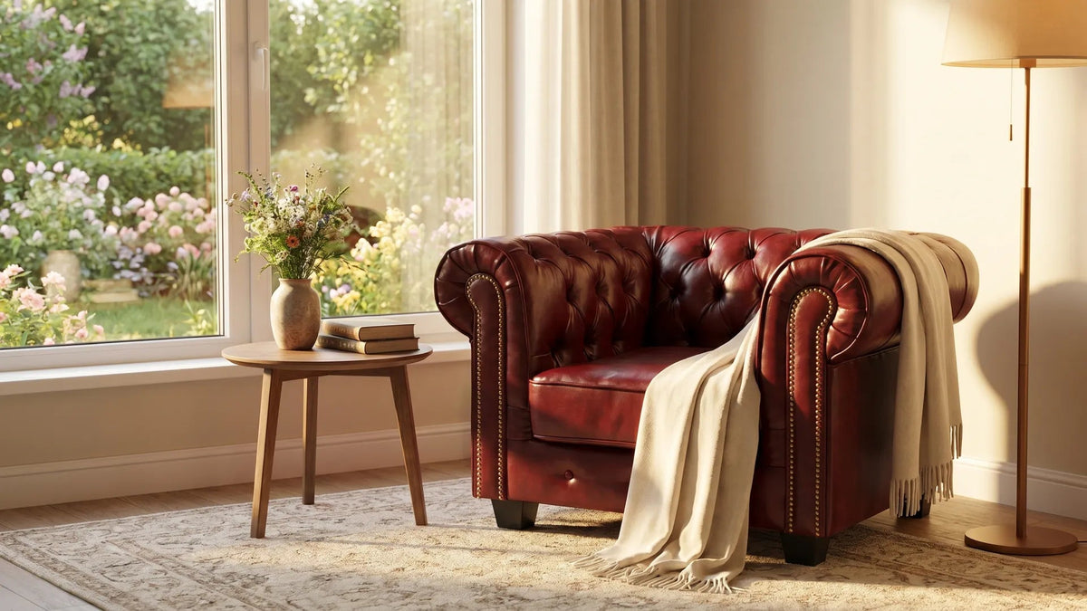 chesterfield-red-leather-antique-armchair