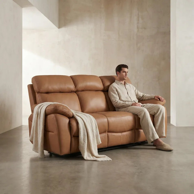 dandrea-caramel-recliner-three-seater-leather-sofa