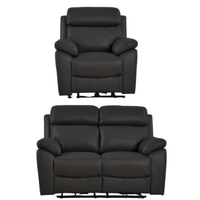 Dandrea Genuine Leather Grey Electric Recliner 2+1 Seater Sofa Set