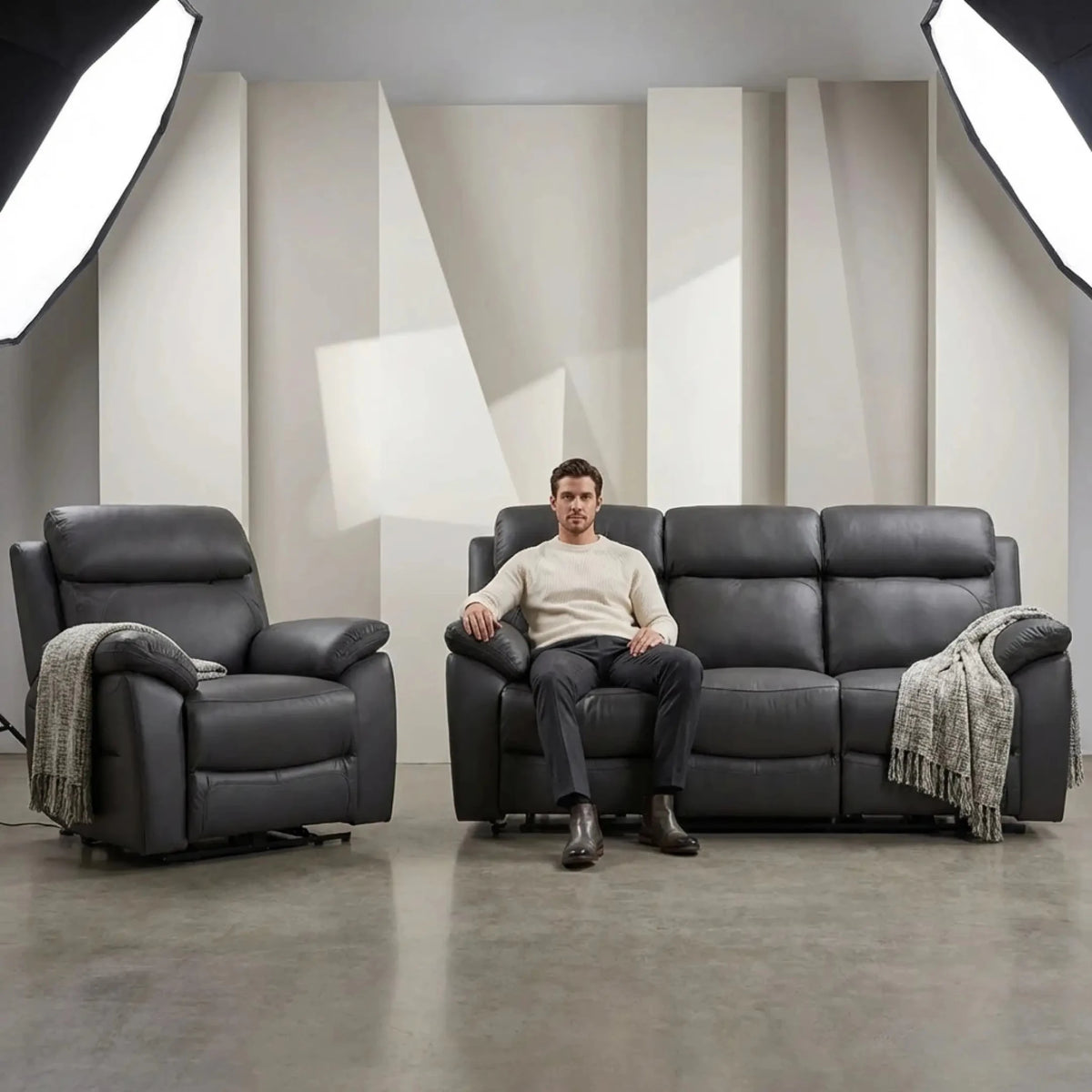 dandrea-genuine-leather-grey-recliner-sofa-set