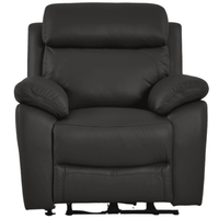 Dandrea Genuine Leather Grey Electric Power Recliner Armchair