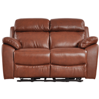 Dandrea Genuine Leather Tan Electric Recliner 2 Seater Sofa