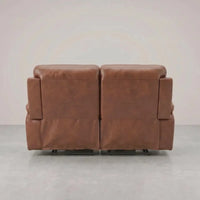 Tan Electric Recliner 2 Seater Sofa