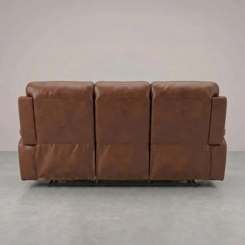 Tan Electric Recliner 3 Seater Sofa