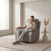 Foster fabric recliner armchair for living room