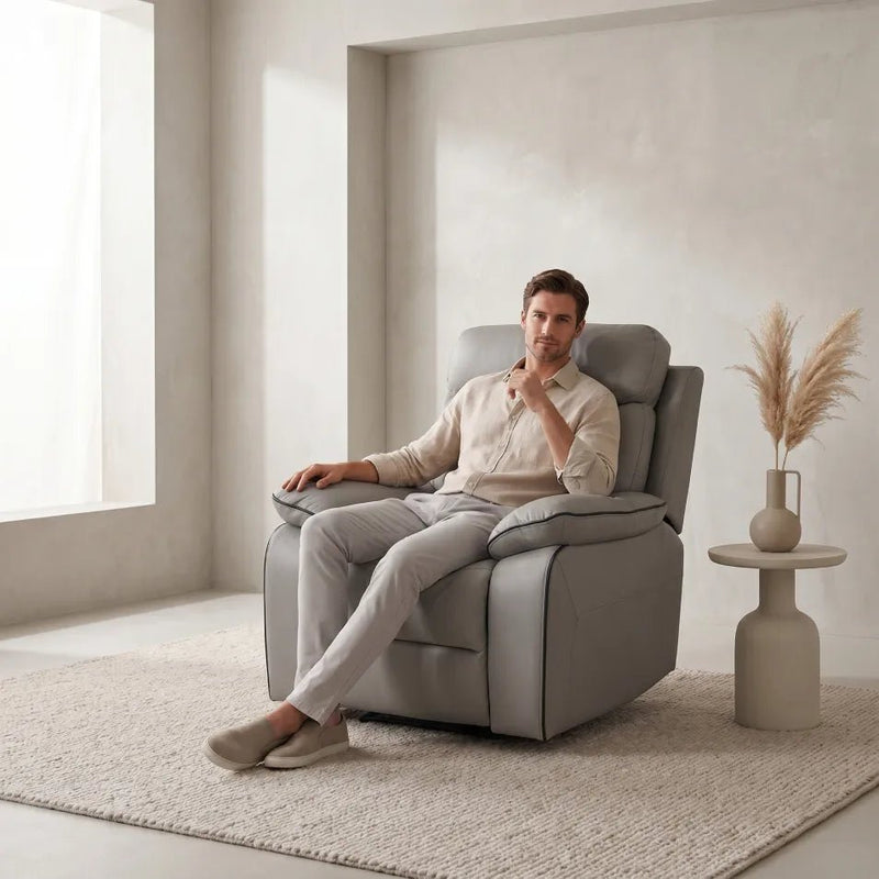 Foster fabric recliner armchair for living room