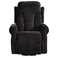 Hunson Black Fabric Rise & Recline Mobility Chair