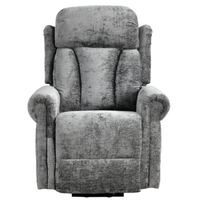 Hunson Grey Fabric Rise & Recline Mobility Chair