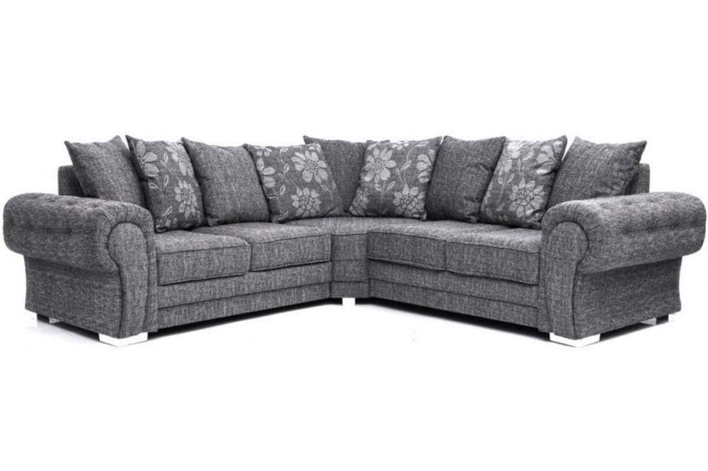 Malmo Grey Fabric Corner Sofa - Furniture Instore