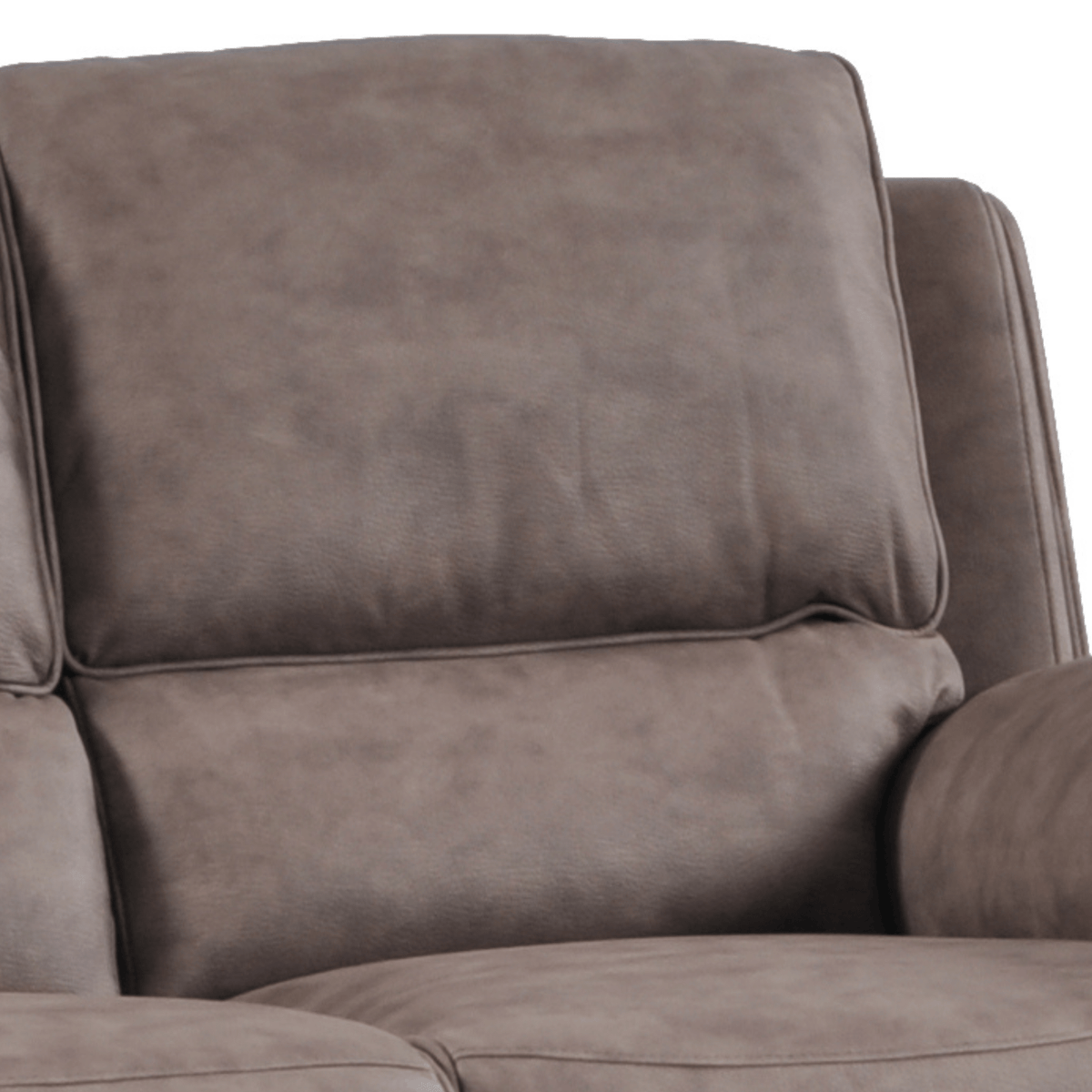 Maple Brown Suede Fabric Electric Recliner Armchair - view 3 - Furniture Instore