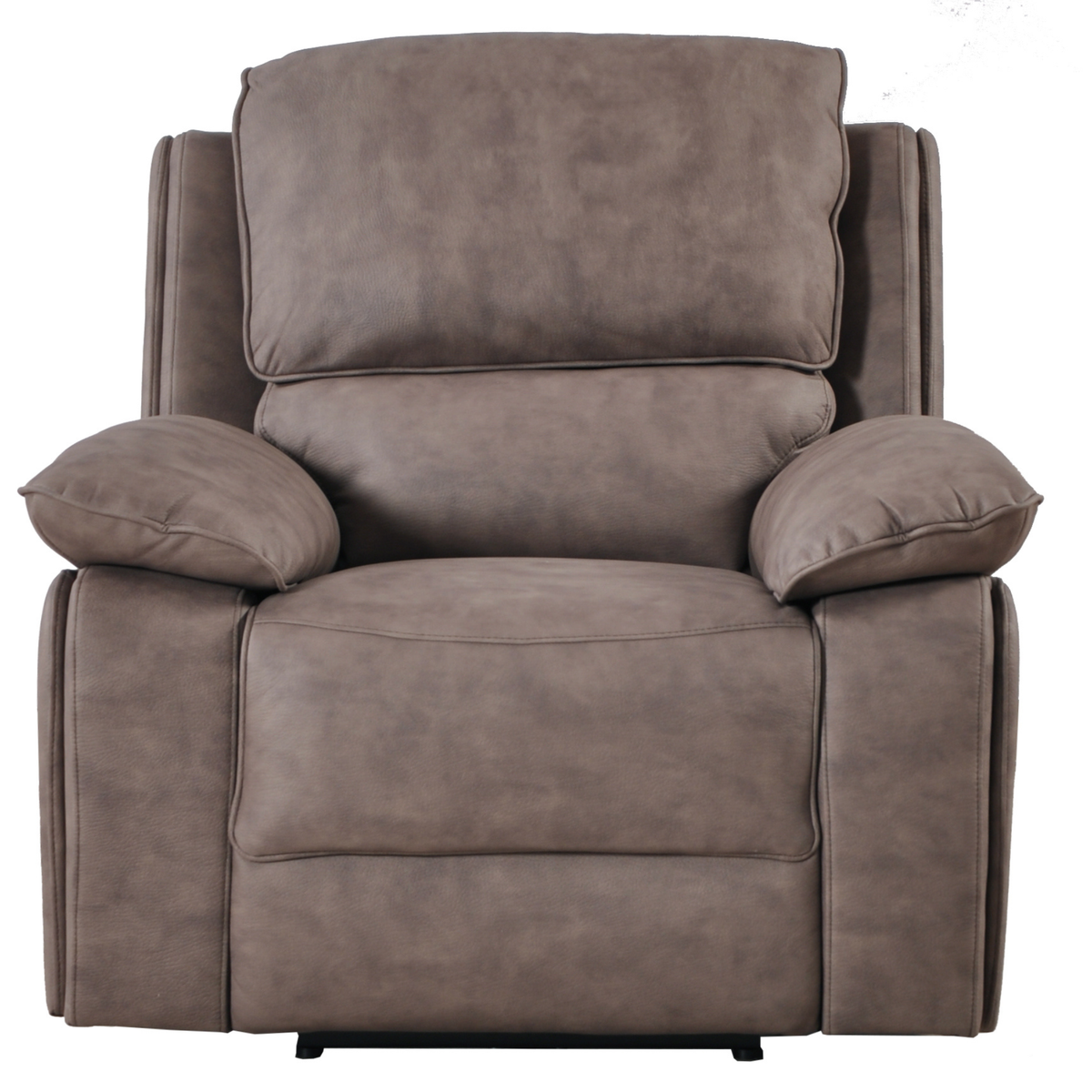 Maple Brown Suede Fabric Electric Recliner Armchair - view 2 - Furniture Instore