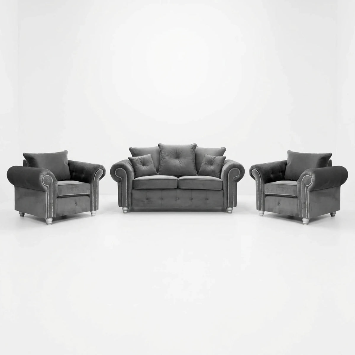 grey-fabric-velvet-sofa-set