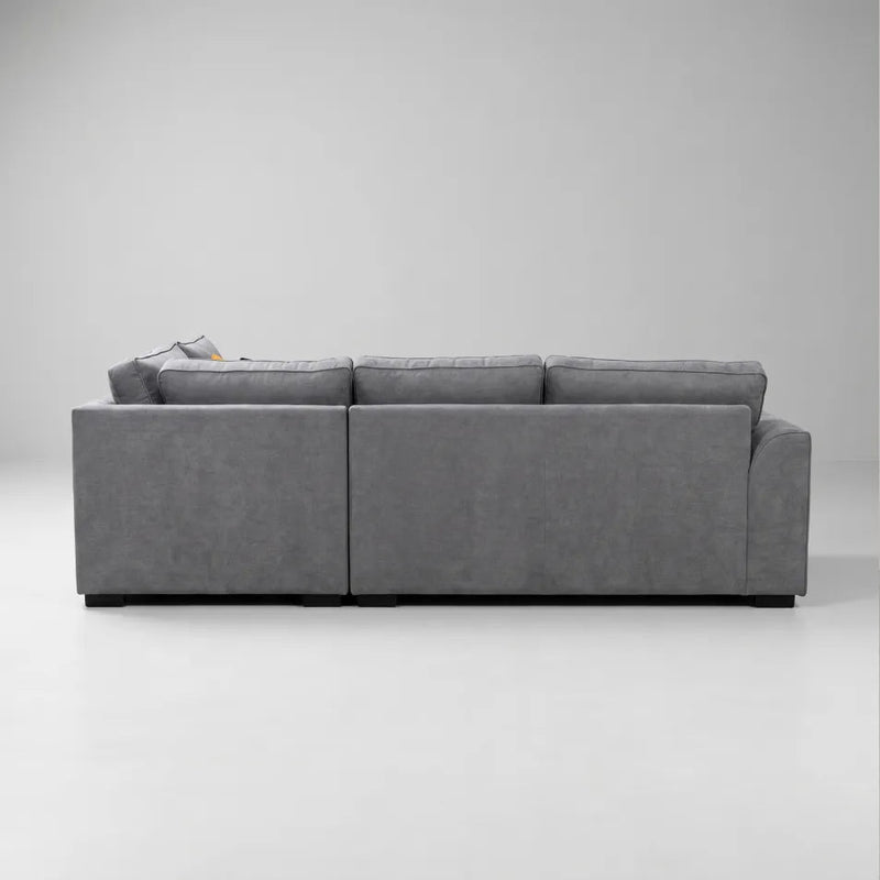 Orka Sofa Grey Fabric Right Hand Corner Sofa - RHC - Furniture Instore