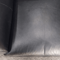 Outlet Dalmore Genuine Leather Black Armchair - Furniture Instore
