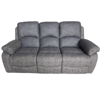 Outlet Milano Fabric Charcoal 3 Seater Sofa - Furniture Instore