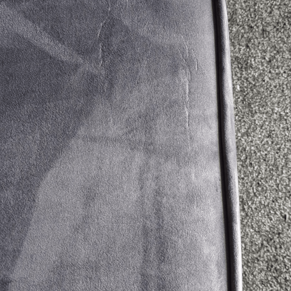 Outlet Olympia Grey Fabric Velvet 3 Seater Sofa - Furniture Instore