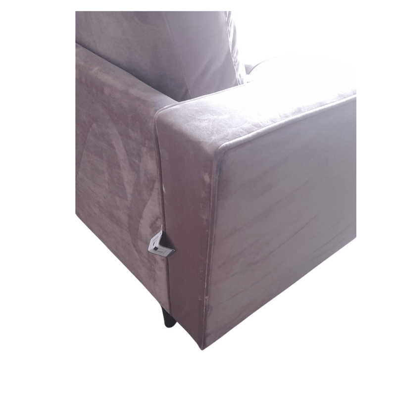 Outlet Scott Dusty Rose Velvet 4 Seater Sofa - Furniture Instore