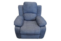 Outlet Valencia Grey Fabric Manual recliner Armchair - Furniture Instore