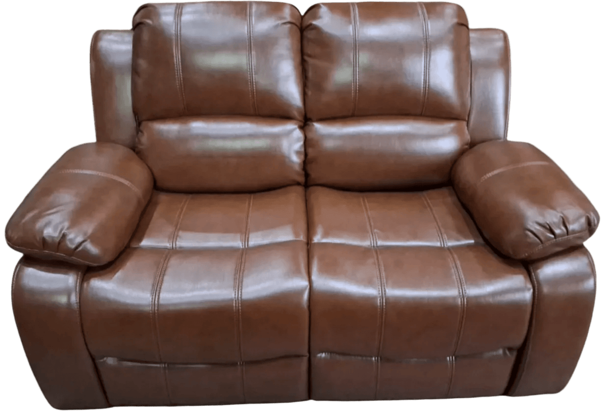 Outlet Valerie Tan Leather 2 Seater Sofa - Furniture Instore