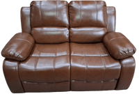 Outlet Valerie Tan Leather 2 Seater Sofa - Furniture Instore