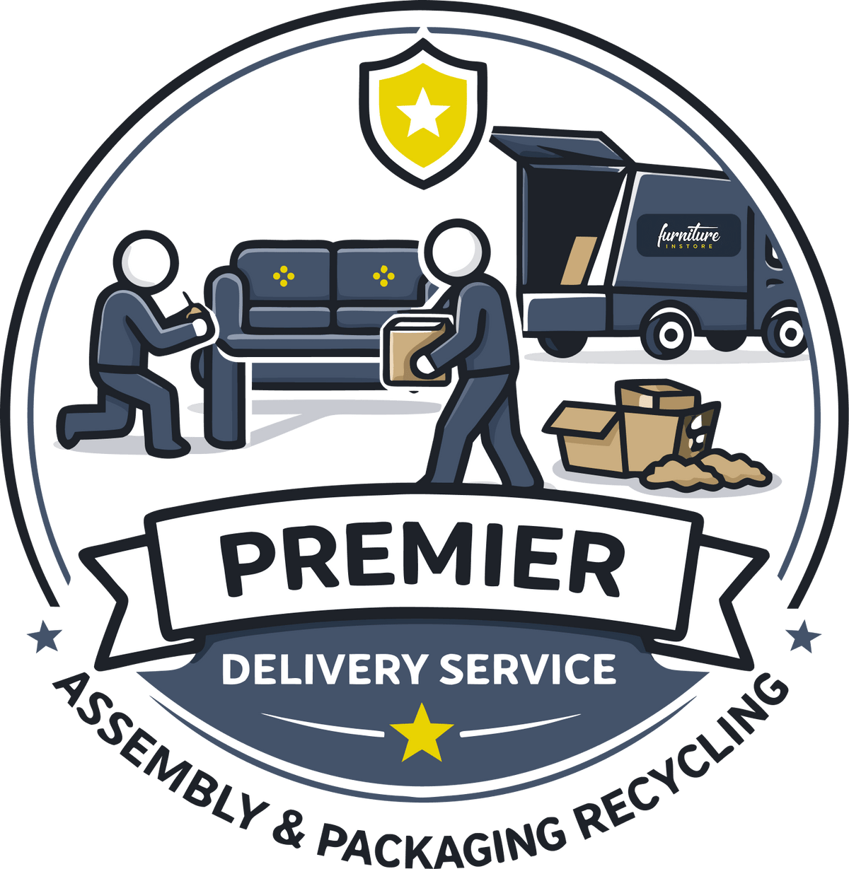 Premier Delivery Service - Assembly & Packaging Recycling - Furniture Instore