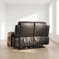 Renato Genuine Leather Black Electric Power Recliner 2 Seater - view 6 - Furniture Instore