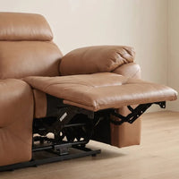 Renato Genuine Leather Caramel Electric Recliner 2+2 Seater Sofa Set