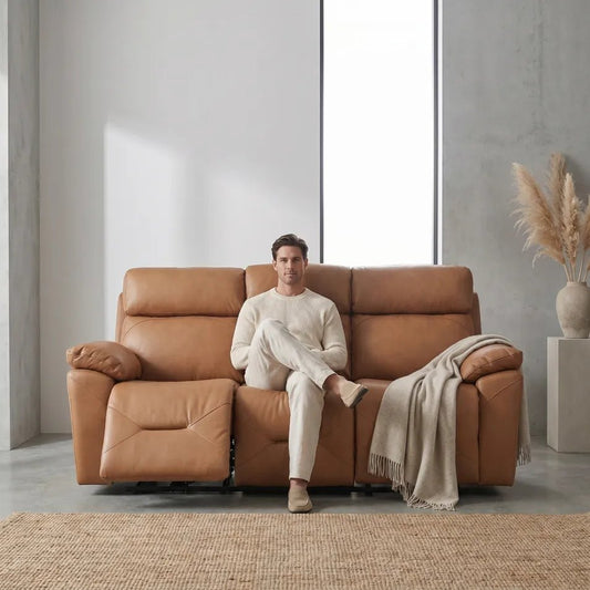 caramel-leather-power-3-recliner-sofa