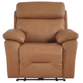 Renato Genuine Leather Caramel Electric Recliner Armchair
