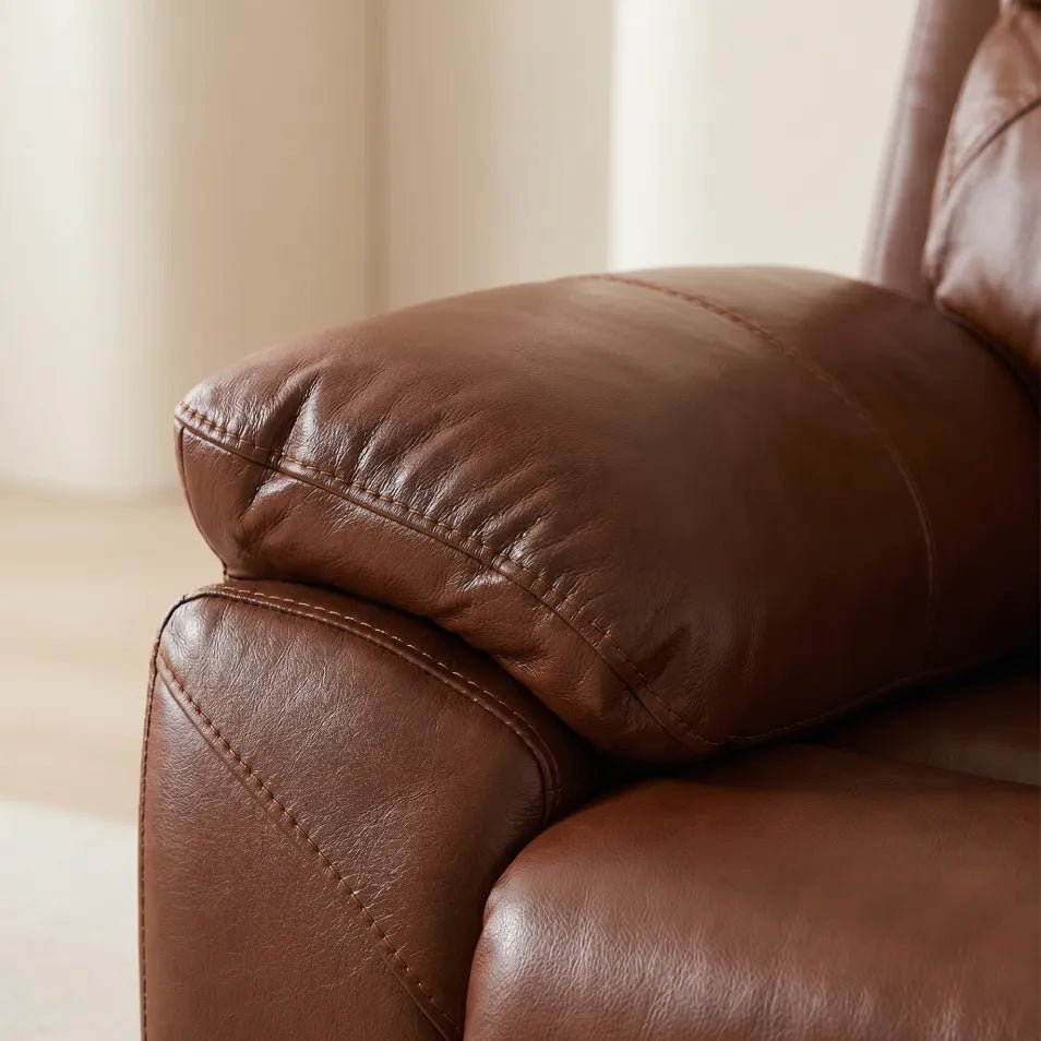 Renato Tan Power Recliner Armchair - view 4 - Furniture Instore