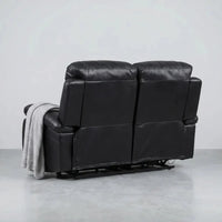 Roma Black Leather 2+2 