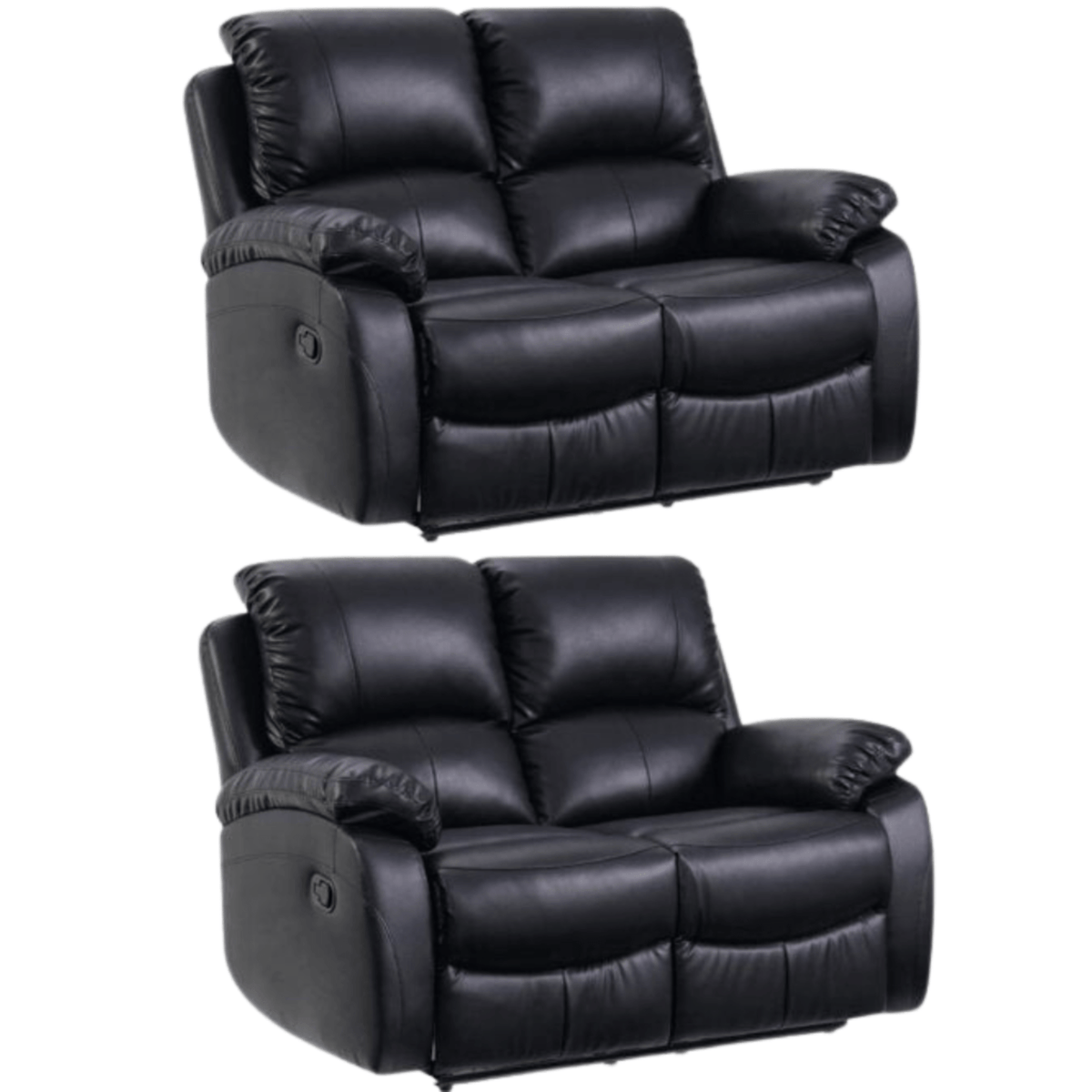 roma-black-manual-leather-2-2-seater-set