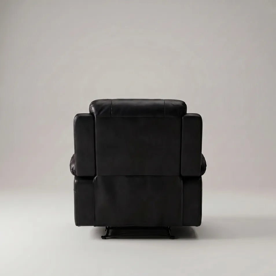 roma-black-manual-leather-armchair