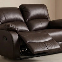 Roma Brown Leather 2+1