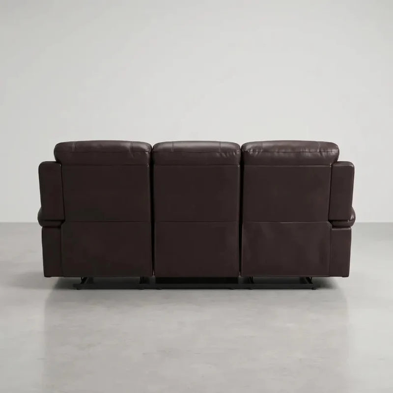 Roma Brown Leather Manual Recliner
