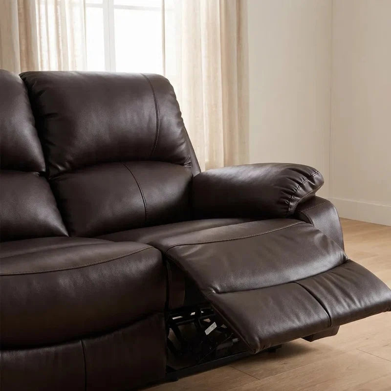Roma Brown Leather 3+1+1