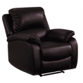 Roma Brown Leather Manual Recliner Armchair