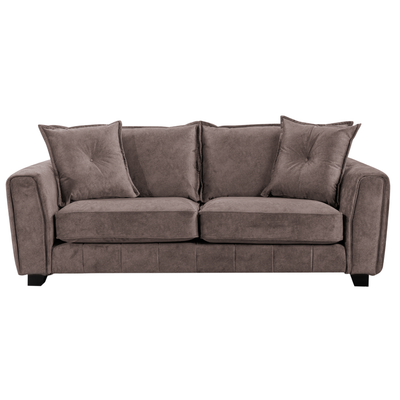 Somerford 3 Seater Chocolate Fabric Sofa