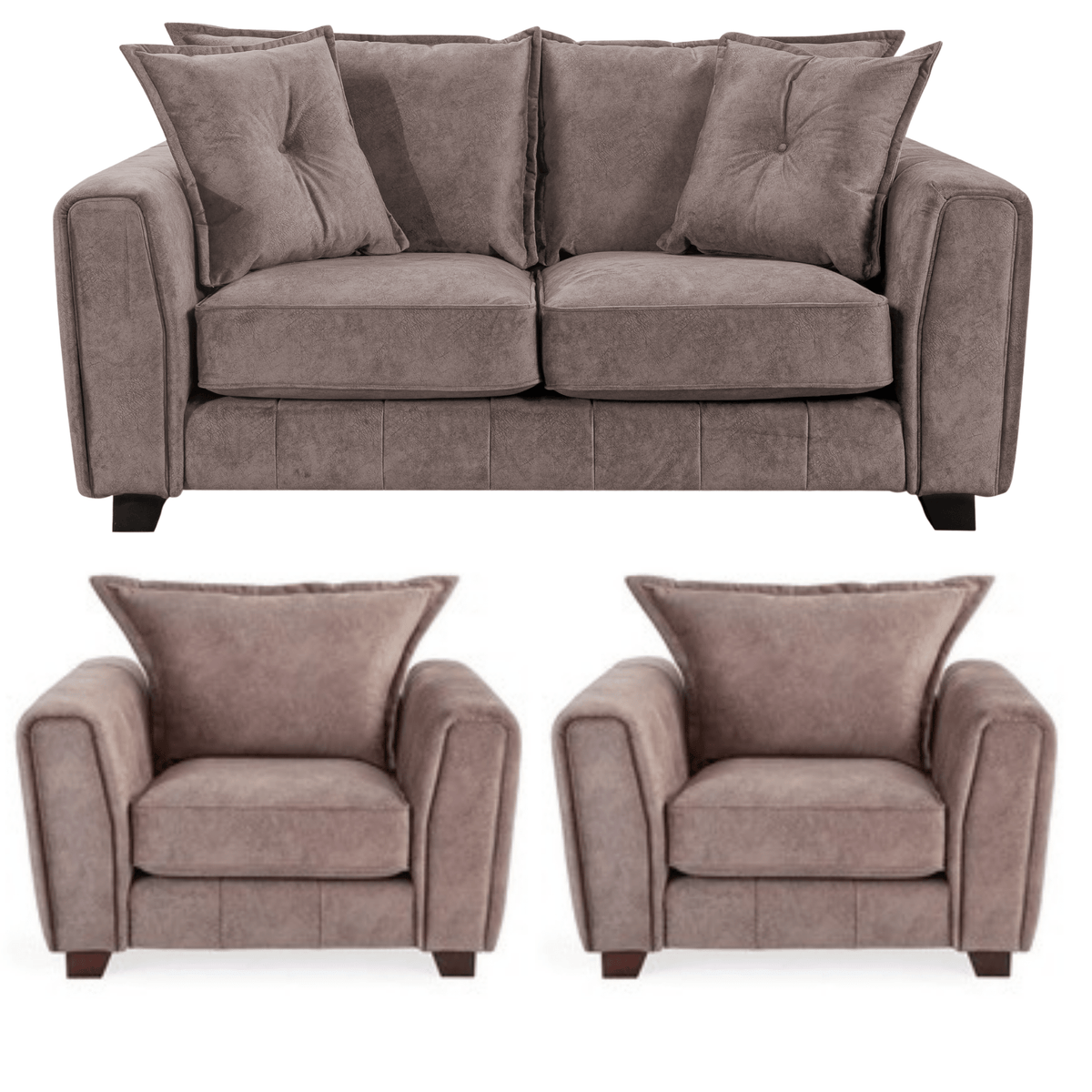 Somerford chocolate 2+1+1 sofa set