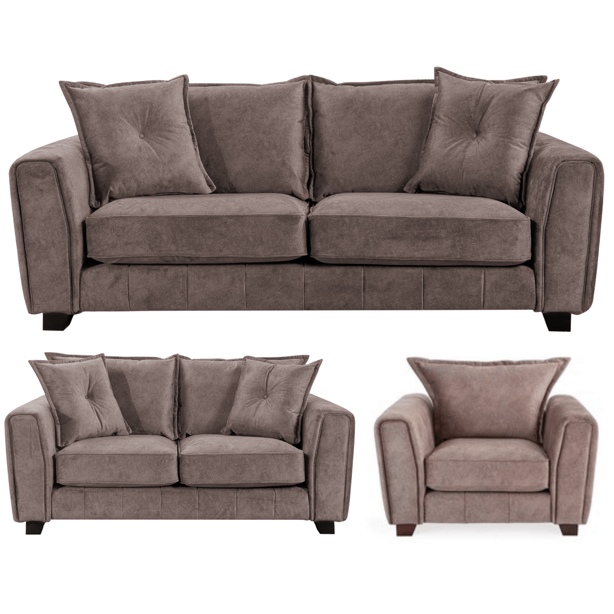 Somerford chocolate 3+2+1 sofa set